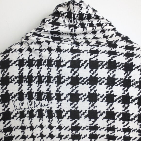 RICHARDS ALLEN x H&M WOMEN HOUNDSTOOTH SHIRT BLOUSE Sz-M - Picture 8 of 9